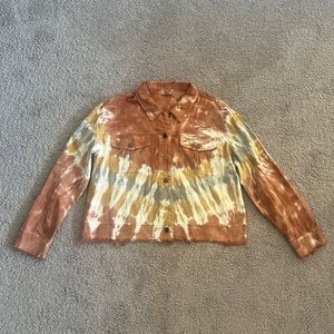 Tie Dye Cropped Shacket